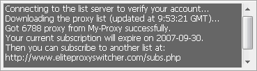 Proxy List Service