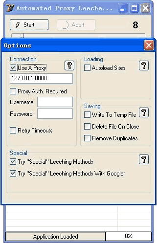 APL setting menu